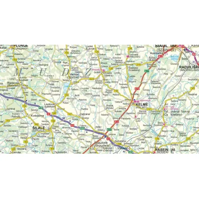 Litwa �otwa Estonia laminowana mapa samochodowa 1:700 000 2026