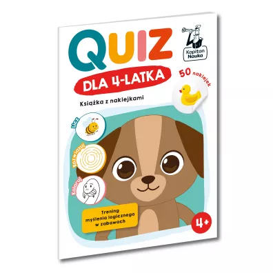 Quiz dla 4-latka. Ksika z naklejkami. Kapitan Nauka