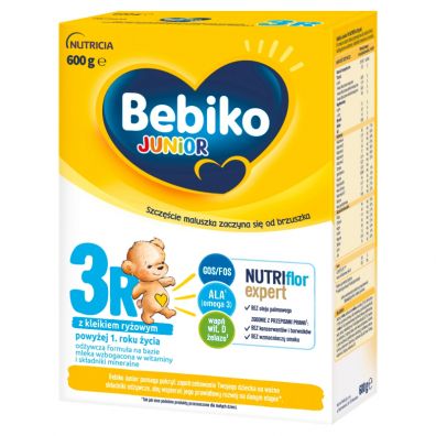 Bebiko Junior 3R Odżywcza formuła na bazie mleka dla dzieci powyżej 1. roku życia 600 g