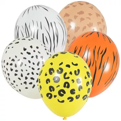 Balony z nadrukiem zwierz�cym 5 szt.