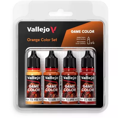 Vallejo: 72.381 - Game Color - Orange Color Set 4x18 ml