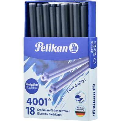 Pelikan Naboje atramentowe d�ugie niebieskie 18 szt.