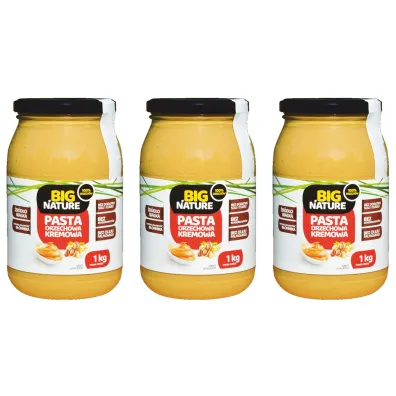 Big Nature Krem orzechowy kremowy Zestaw 3 x 1 kg