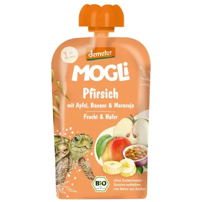 Mogli Mus jab�ko - brzoskwinia - banan - marakuja - owies od 1 roku demeter 100 g Bio