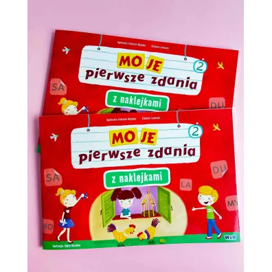 Moje pierwsze zdania z naklejkami wielokrotnego u�ytku zeszyt 2