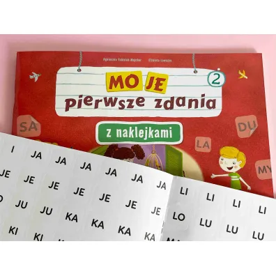 Moje pierwsze zdania z naklejkami wielokrotnego u�ytku zeszyt 2