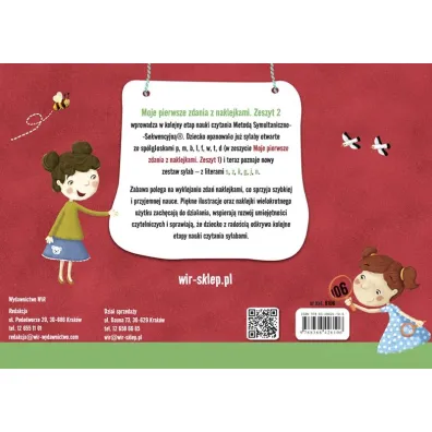 Moje pierwsze zdania z naklejkami wielokrotnego u�ytku zeszyt 2