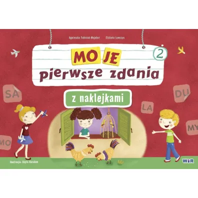 Moje pierwsze zdania z naklejkami wielokrotnego u�ytku zeszyt 2