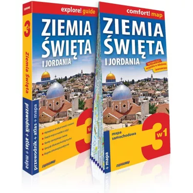 Ziemia �wi�ta i Jordania 3w1. Przewodnik + atlas + mapa - Dominik Derlicki