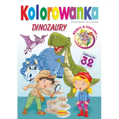 Dinozaury. Kolorowanka - Ernest B��dowski, W�odzimierz Kruszewski