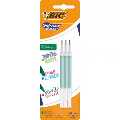 Bic Wk�ad �elowy Gel-ocity Illusion zielony 3 szt.
