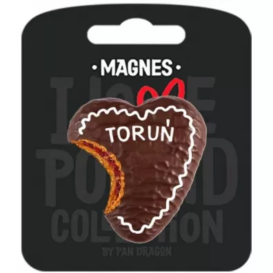 Pan Dragon Magnes I love Poland Toru�