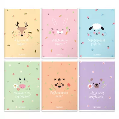 Herlitz Zeszyt A5 Pastel Cute mix kratka 16 kartek