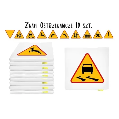 Poduszki Znaki Drogowe 3cm 10 szt Akson