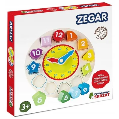 Pomys�owy Skrzat - Zegar Drewniany Askato