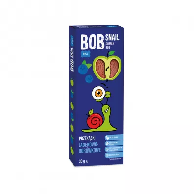 Bob Snail Przekska jabkowo-borwkowa bez dodatku cukru 30 g