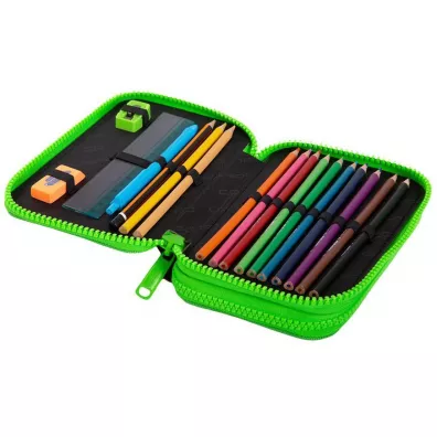 CoolPack Pirnik podwjny Jumper 2 City Jungle z wyposaeniem