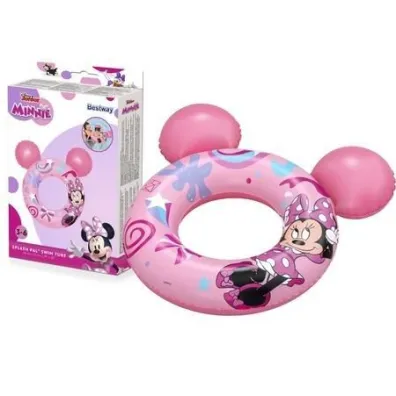 Ko�o do p�ywania z uszami Myszka Minnie 74x76cm Bestway