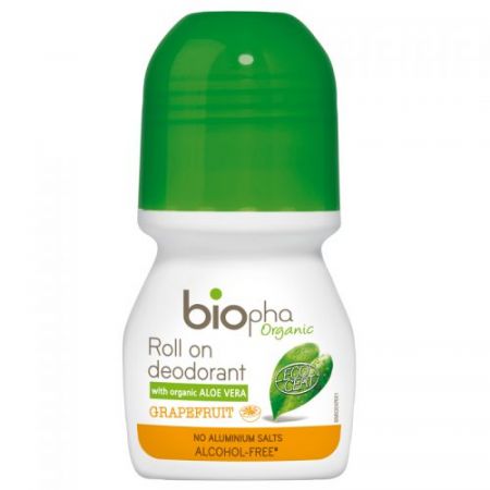 Biopha Organic Biopha, dezodorant odwieajcy grejpfrut 50 ml