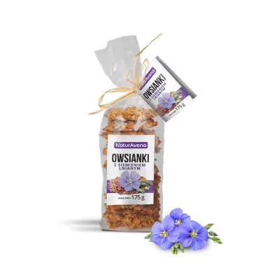 NaturaVena Ciastka owsianki z siemieniem lnianym 175 g