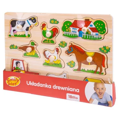 Puzzle Uk�adanka drewniana Farma Smily Play