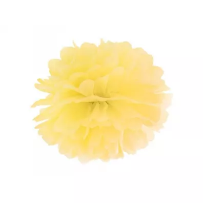 PartyDeco Pompon bibu�owy ��ty 25cm
