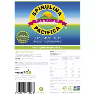 Cyanotech Co Hawajska Spirulina Pacifica Suplement diety 180 g
