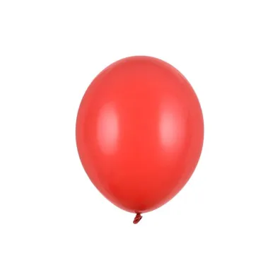 PartyDeco Balony Strong 30cm, Pastel czerwony Poppy Red: 1op./100szt.