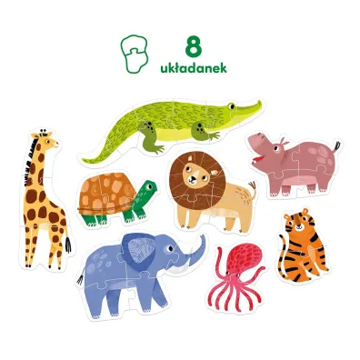 Puzzle progresywne Dzikie zwierz�tka Bright Junior Media