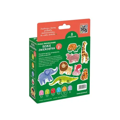 Puzzle progresywne Dzikie zwierz�tka Bright Junior Media