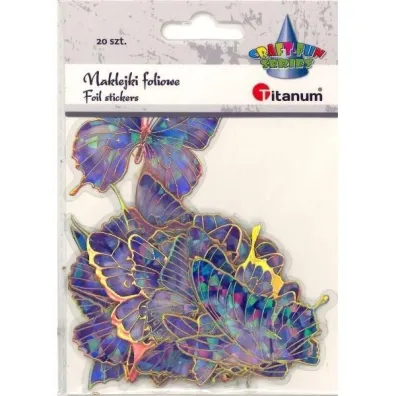 Titanum Naklejki foliowe motyle 10 wzor�w 20 szt