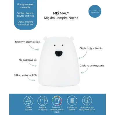Rabbit&Friends Lampka Mi� ma�y bia�y