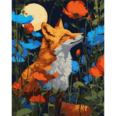Ideyka Malowanie po numerach - Kwiaty pod �apami 40x50cm