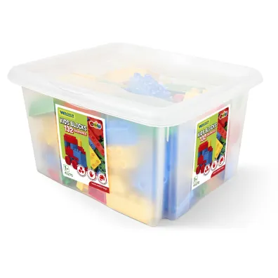 Klocki 132 elementy Kids Blocks w pojemniku 41270