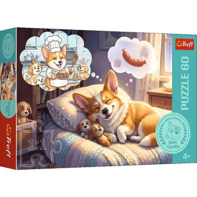 Puzzle 60 Corgi w krainie sn�w TREFL