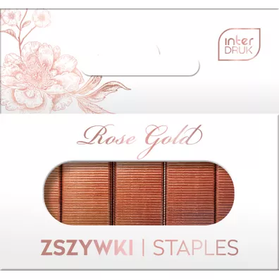 Interdruk Zszywki 24/6 Rose Gold 1000 szt.