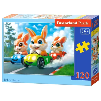 Puzzle 60 Rabbit Racing CASTOR Castorland