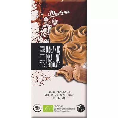 Meybona Czekolada mleczna pralinowa 100 g Bio