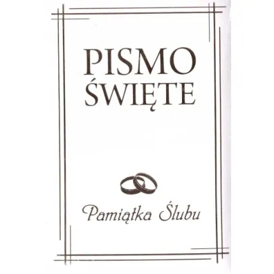 Pismo �wi�te w etui bia�e Pami�tka �lubu