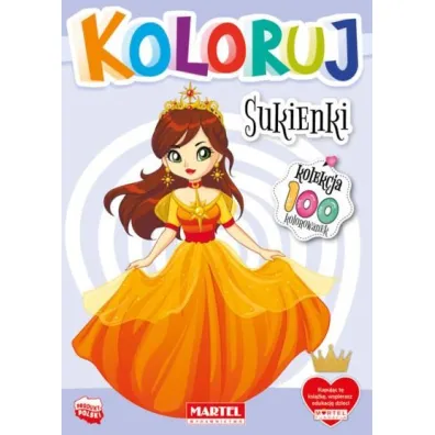 Sukienki. Koloruj