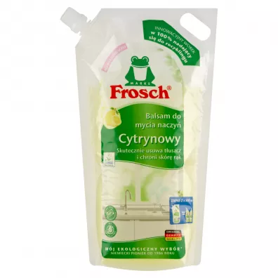 Frosch Cytrynowy pyn do mycia naczy w worku balsam 1 l