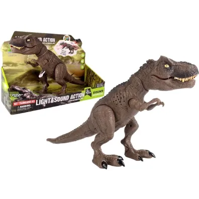 Dinozaur t-rex z mgie�k� i d�wi�kiem