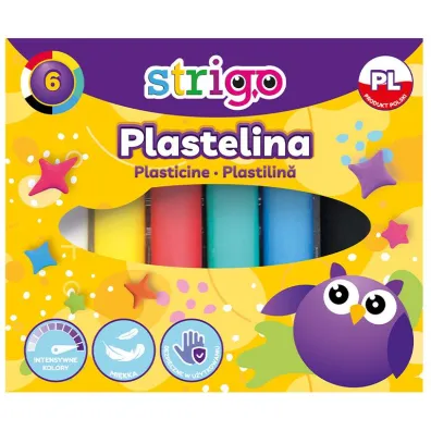 Strigo Plastelina 6-kol. 6 szt.