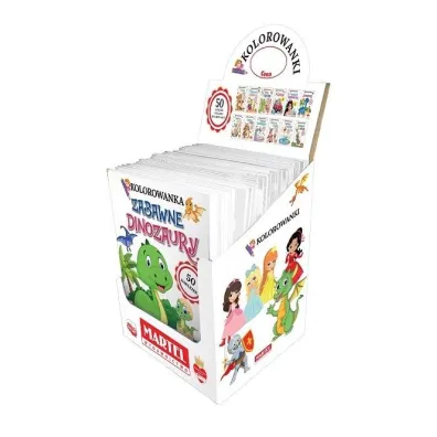90 Kolorowanek z naklejkami MIX w display