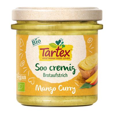 Tartex Pasta kremowa z mango i curry bezglutenowa 140 g Bio