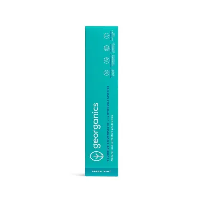 Georganics Naturalna pasta remineralizuj�ca do z�b�w z hydroksyapatytem, na �wie�y oddech, Fresh Mint 75 ml