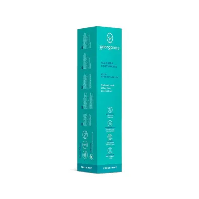 Georganics Naturalna pasta remineralizuj�ca do z�b�w z hydroksyapatytem, na �wie�y oddech, Fresh Mint 75 ml