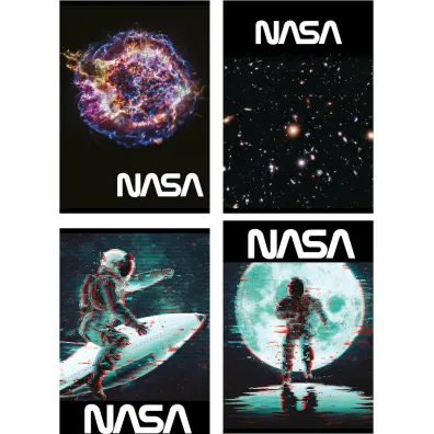 St. Majewski Zeszyt A5 Nasa linia dwukolorowa 32 kartki