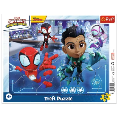 Puzzle 25 Ramkowe Paj�czy skok Disney Marvel Spiderman 31435 Trefl