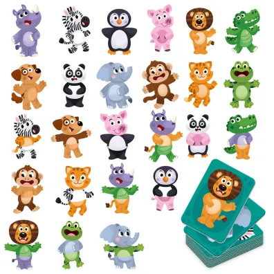 Puzzle Uk�adanka magnetyczna Zabawne zwierz�ta w ZOO RK2030-06 Roter Kafer